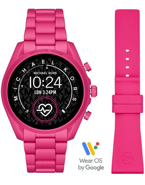 michael kors smartwatch pink|michael kors smartwatch for women.